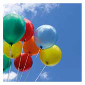 Greeting card: Balloons